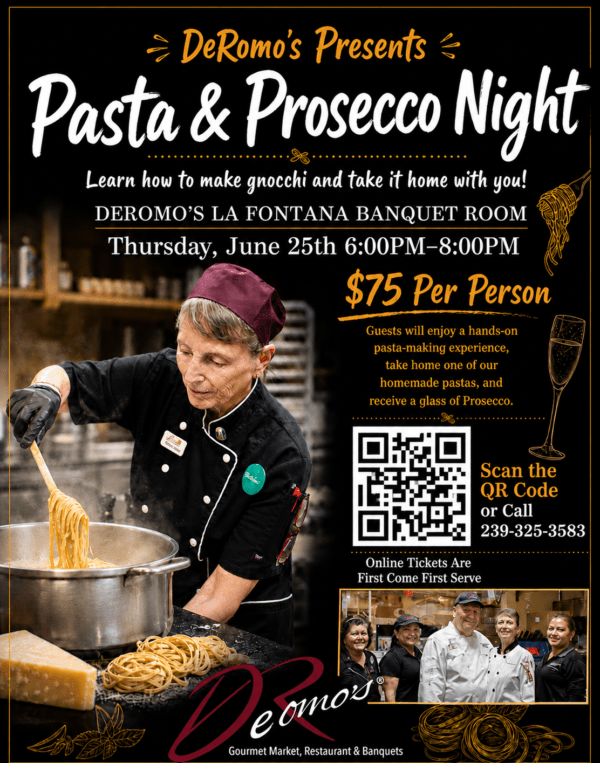 Pasta & Prosecco Night 6/25/2026