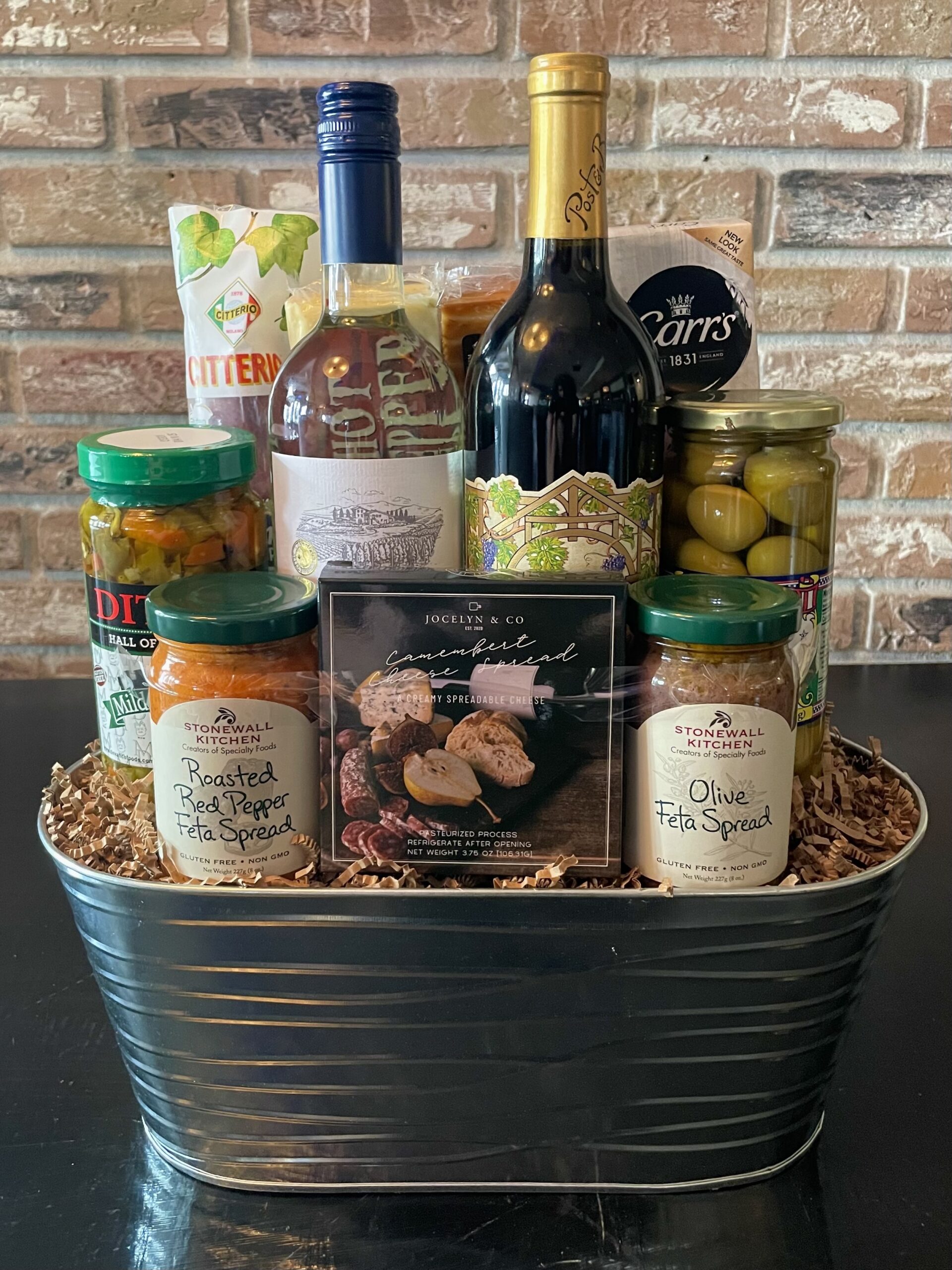 The Wine and Cheese Party Gift Basket