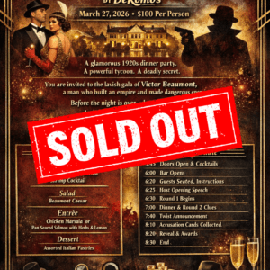 Murder at Gatsby's Gala by DeRomo's 3/27/2026